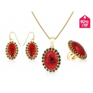 Murano -  Veneziano Rosso Set