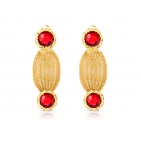 Lena Zeitouni - Red Carpet Ruby Earrings