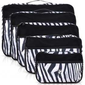 Heys - Exotic 5pc Packing Cube Set - Zebra