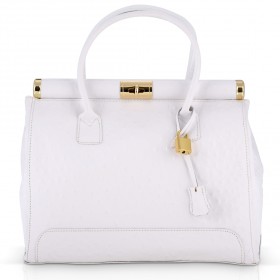 Massimiliano Incas - Ostrich White Bag
