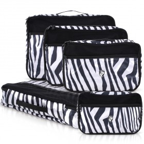 Heys - Exotic 5pc Packing Cube Set - Zebra