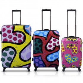 Heys - Romero Britto Hearts Carnival 3 Piece Set