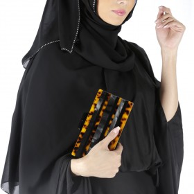 Amishi - Hazel Leopard Clutch