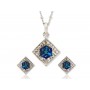 Glitzy Blue Square set 