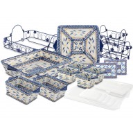 Manal - Temptations 18 pcs Bakeware Set - Blue