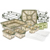 Manal - Temptations 18 pcs Bakeware Set - Green