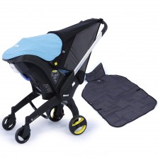 مقعد السيارة للأطفال من دونا مع غطاء شمسي – اللون الأزرق