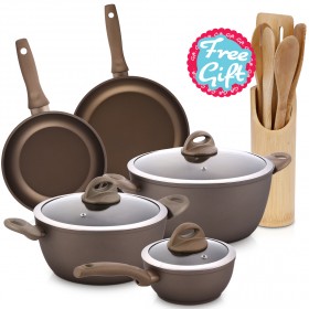 بريستيج – طقم الطبخ من 8 قطع مع هدية مجانية