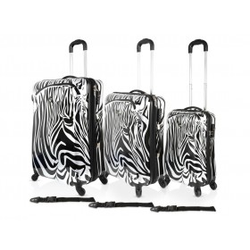 Heys Spinner Trolley Metallic Zebra Set 3 