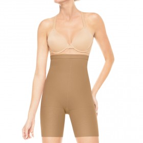 أستس من سبانكس - شورت عالي الخصر - باللون البيج