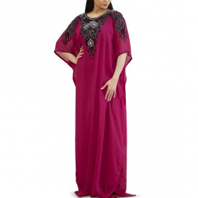 جلابية نورة باللون الفوشيا