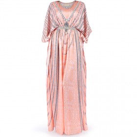 أنشال شاندا - جلابية اللؤلؤ القرنفلي