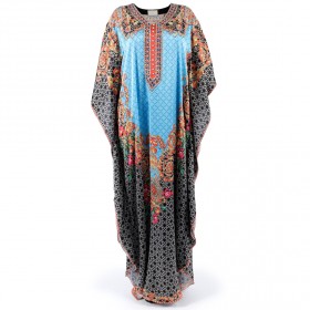 أنشال شاندا - جلابية الموزاييك أكوا السوداء