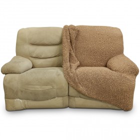 باولاتو – غطاء مايكرو فايبر لأريكة بمقعدين – اللون البيج