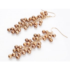 Marie Chavez | Gold Pearl Earrings