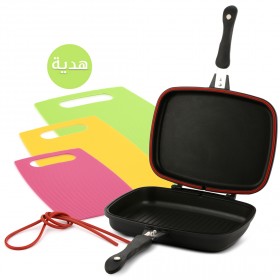ريلانس – مقلاة ثنائية الوجه مع هدية