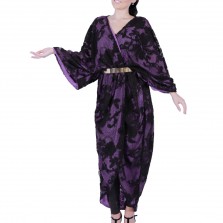 Mona Fares - Signature Fashion Wrap Light Purple with Thin Gold Belt