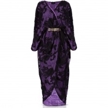 Mona Fares - Signature Fashion Wrap Light Purple with Thin Gold Belt